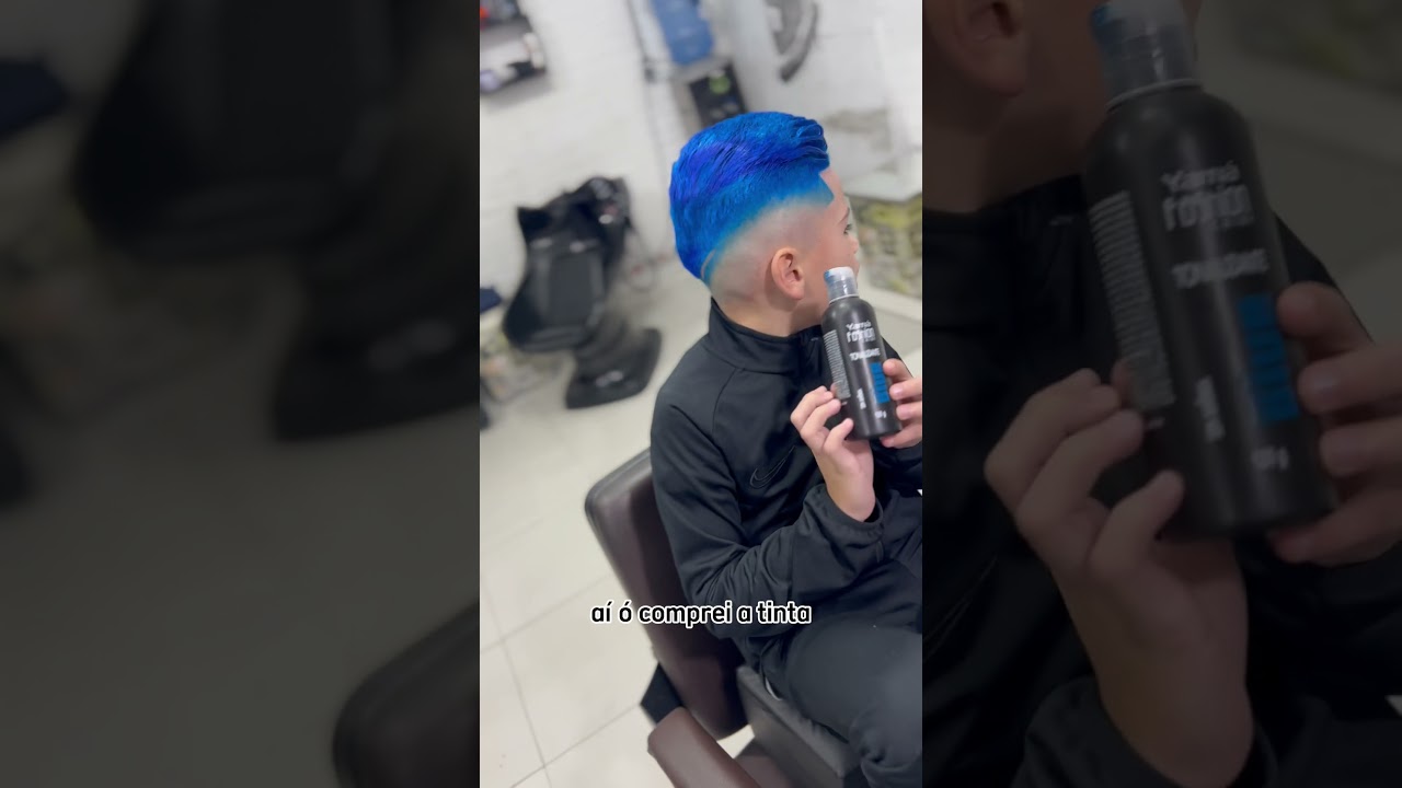 MANCHEI O CABELO DO MC  LORENZO 😬 mais no fim deu certo 💈💙 #shorts #mclorenzo #viral #barbershop