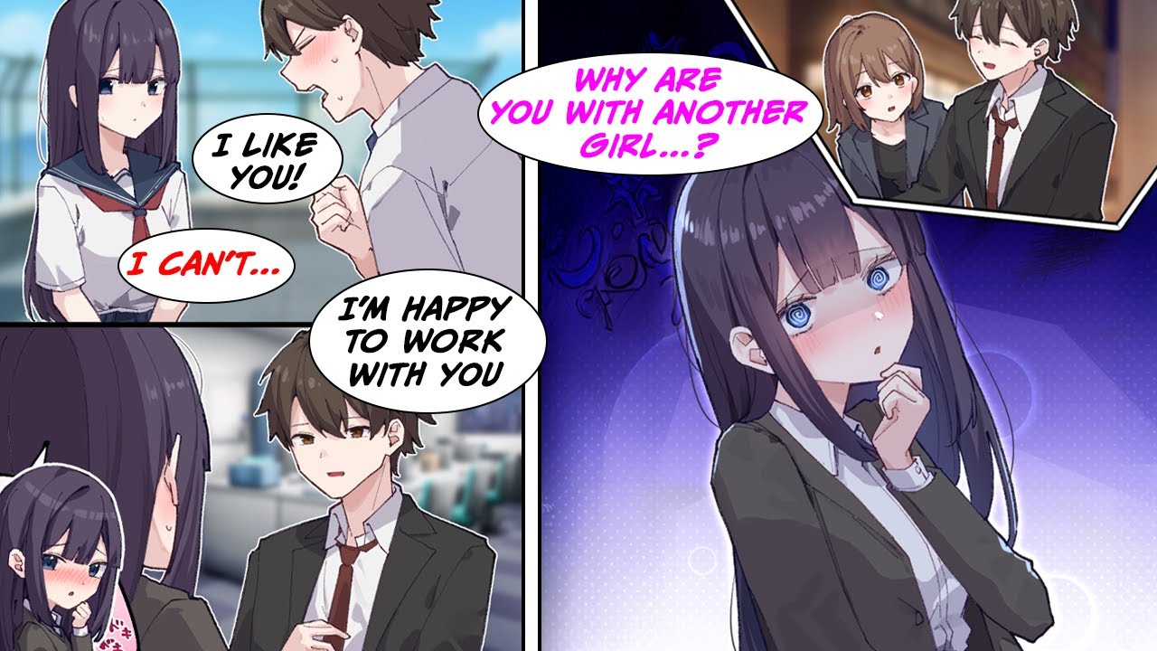 [Manga Dub] I reunite with my high school crush at work, but she sees me talking to my coworker and