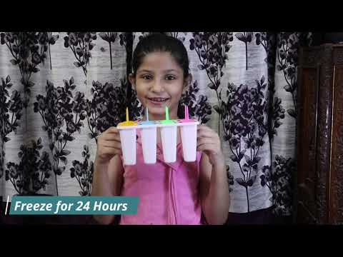 Mango Popsicles Recipe by little Girl || Cooking More