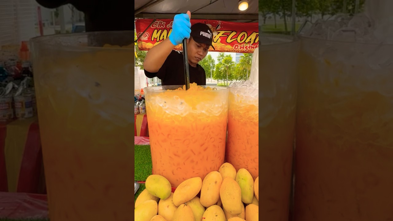 Mango shake with ice cream in Malaysia