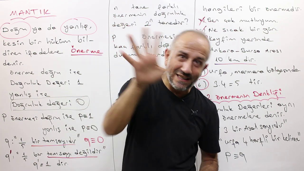 MANTIK TEK VİDEO KONU ANLATIMI |PDF | TYT-20