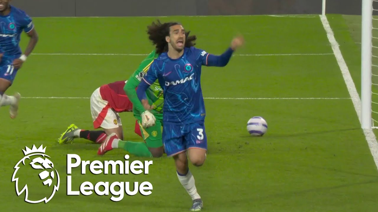 Marc Cucurella delivers for Chelsea to make it 1-0 over Man United | Premier League | NBC Sports