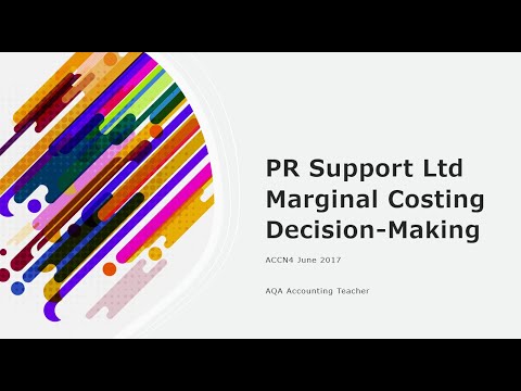 Marginal Costing Decision Making 