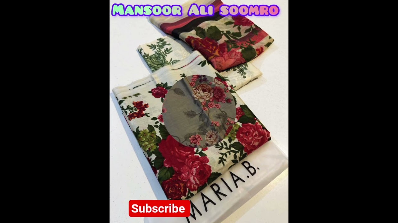 Maria b. Lawn sale 2025 new collection with shifoon DUPATTA|| sale price only 3000