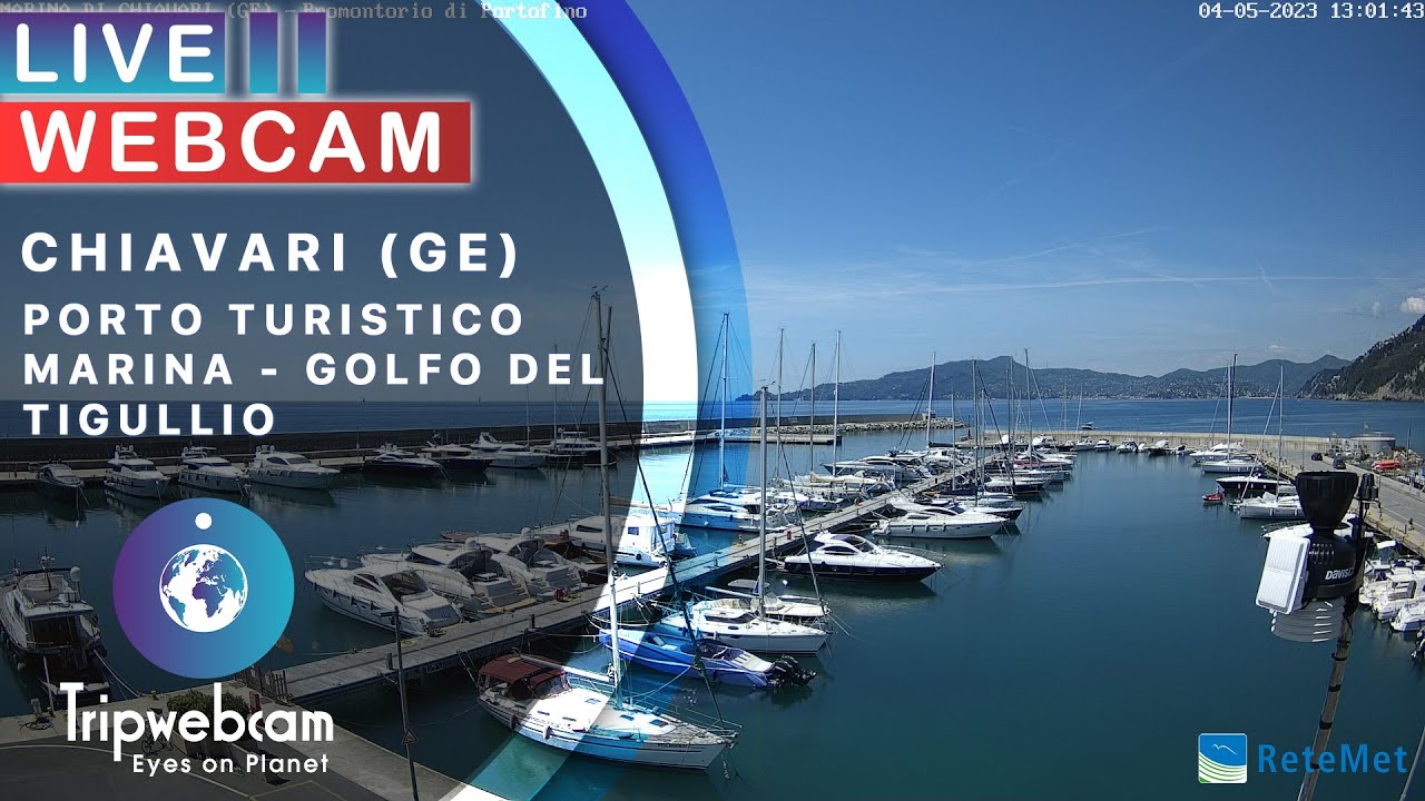 Marina di Chiavari Italy Live cam - Tigullio Gulf