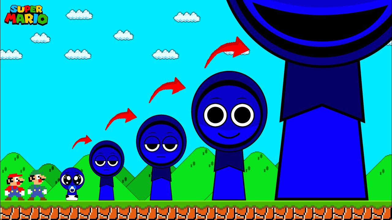 Mario & Luigi vs EVOLUTION of GIANT SPRUNKI JEVIN Calamity #sprunki