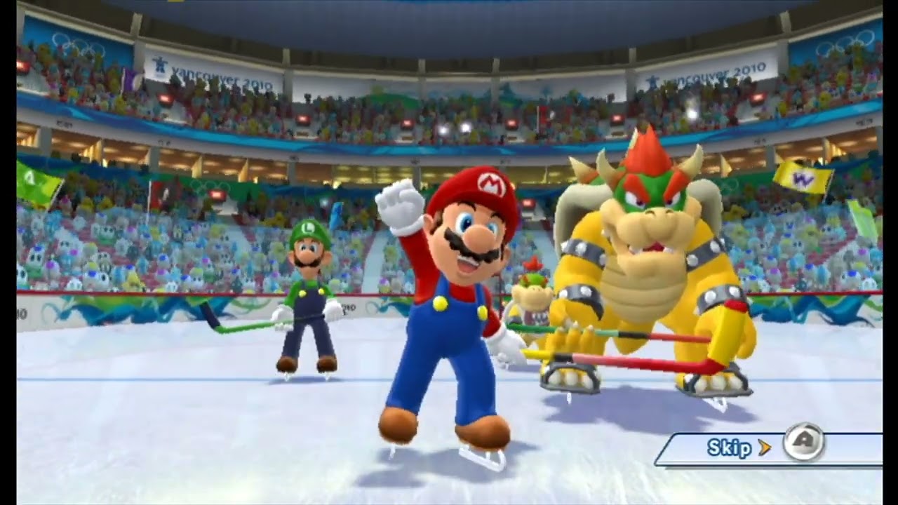 Mario & Sonic at the Olympic Winter Games - Ice Hockey #6 (Team Mario & Bowser)