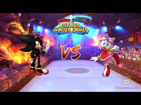 Mario & Sonic at the Olympic Winter Games Dream Ice Hockey 029 (Team Shadow vs Team Amy)