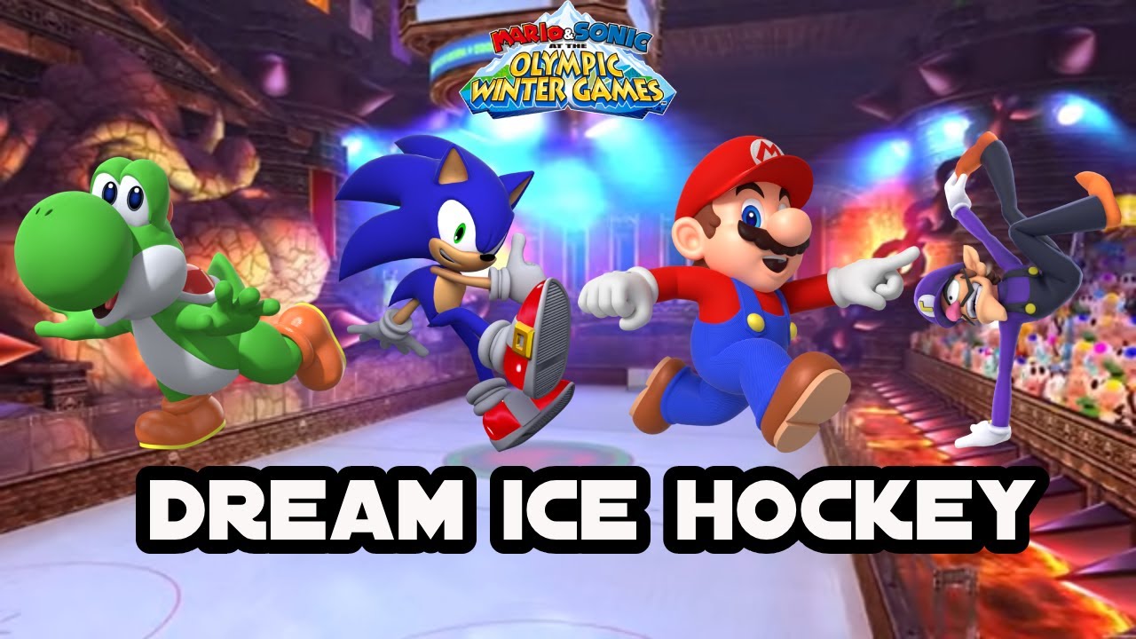 Mario & Sonic At The Vancouver 2010 Olympic Winter Games Dream Ice Hockey # 26 (Team Yoshi)