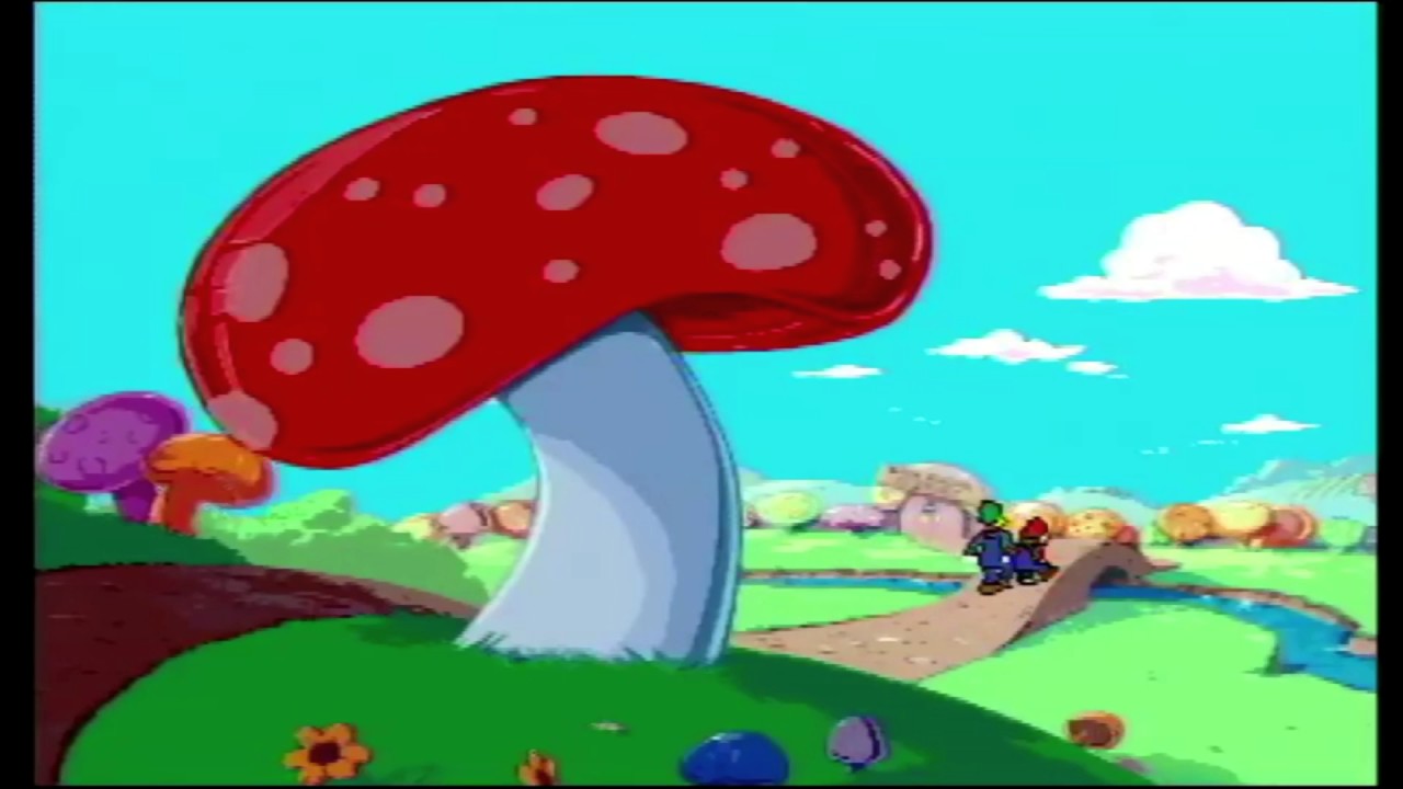 Mario and Luigi drops by squidward's house
