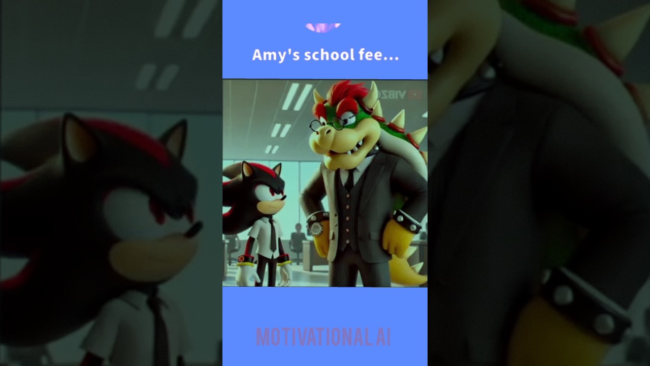 Mario and Princess Peach Left Them So Shadow Took Care of Amy (‪@QuinnMaeveBerry‬ ) #mario #sonic