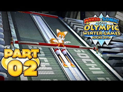 Mario and Sonic at the Sochi 2014 Olympic Winter Games - Part 02 - Ski Jumping Large Hill