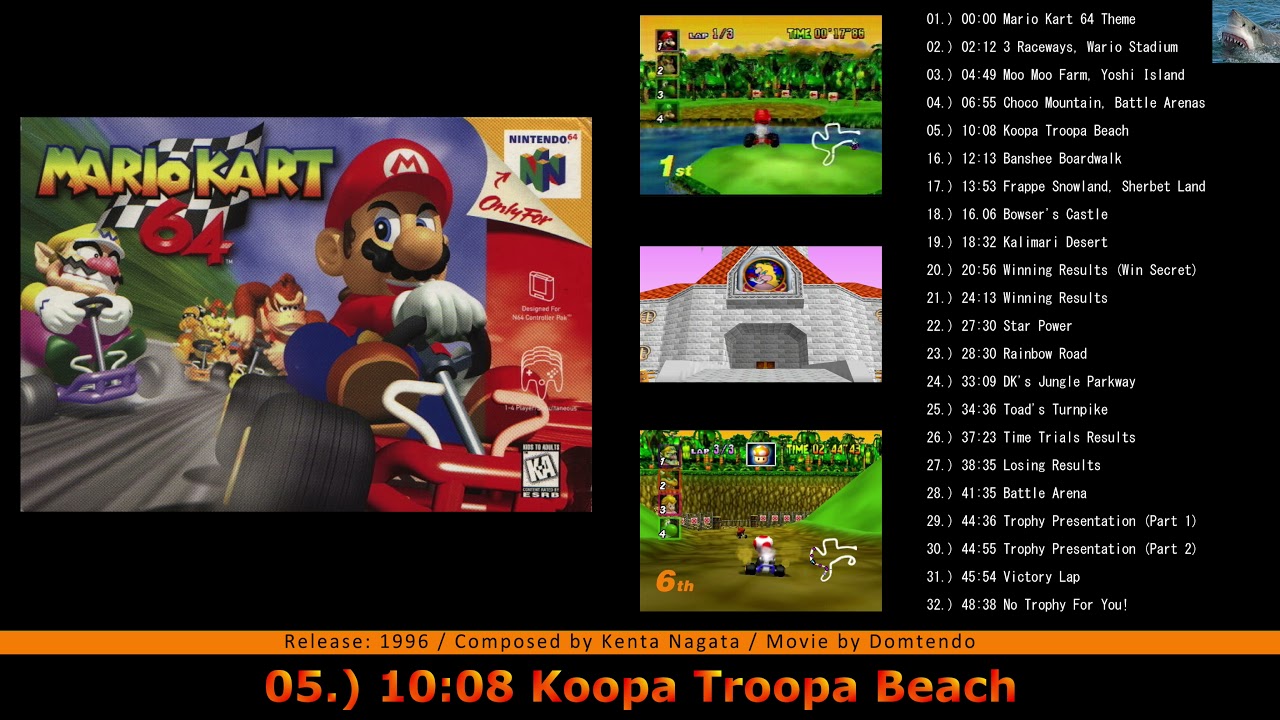 MARIO KART 64 OST [Full] OFFICIAL GAME SOUNDTRACK