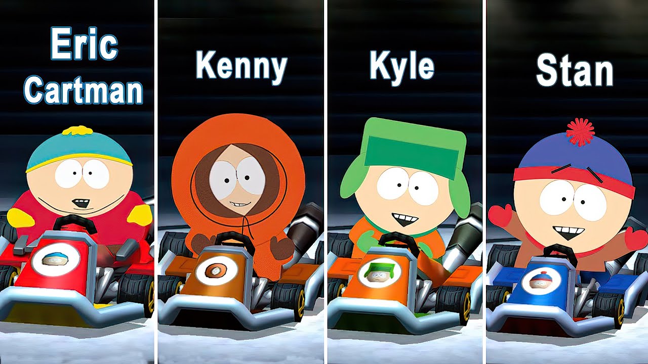 Mario Kart 7 (CTGP-7) - Eric Cartman, Kyle, Kenny, Stan From South Park