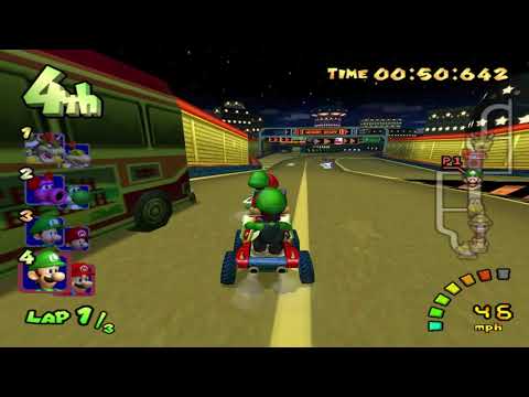 Mario Kart: Double Dash (GC) walkthrough - Mushroom City