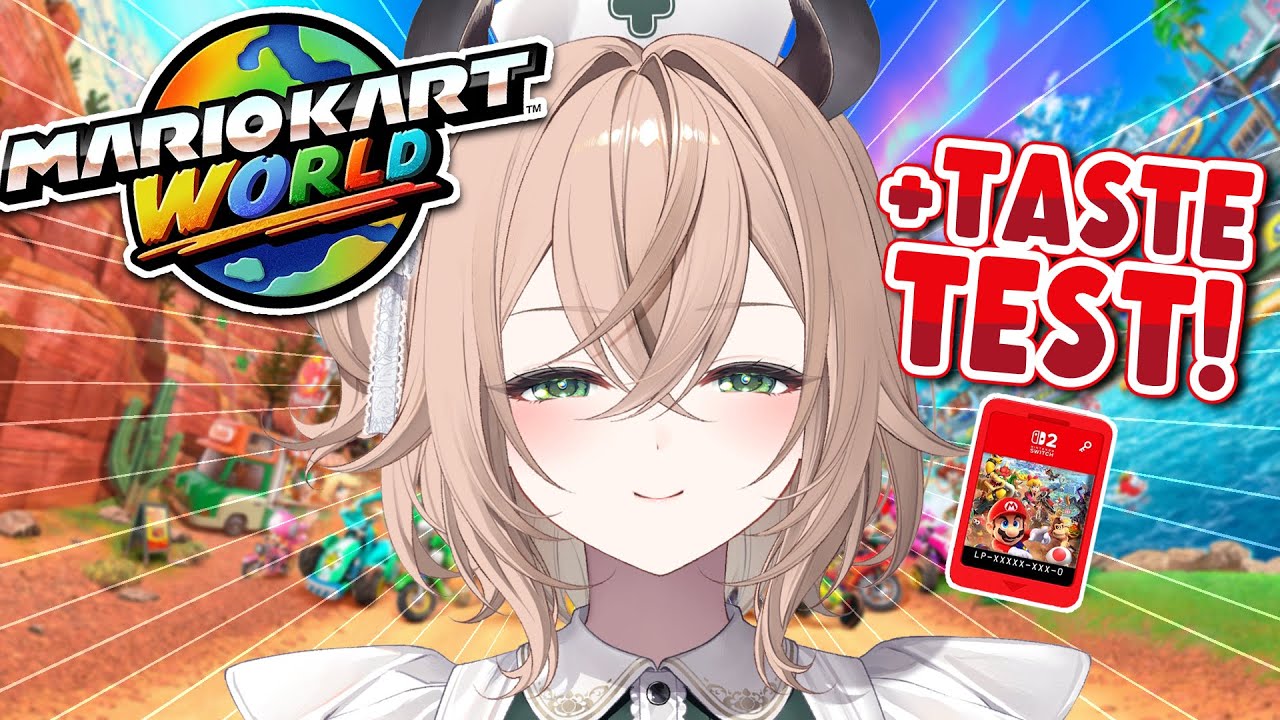 【Mario Kart World】 Switch 2 gaming and cartridge taste test!!!