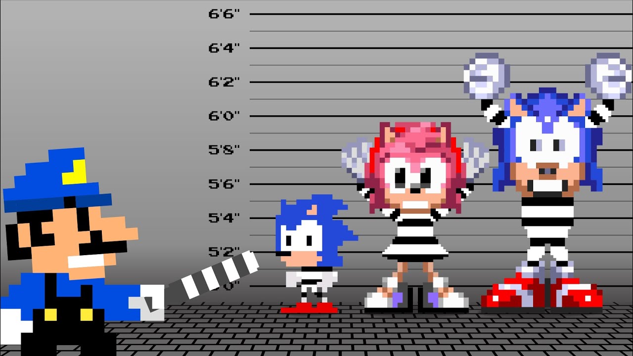 Mario Locked Family Sonic in Prison For 24 HOURS Challenge!