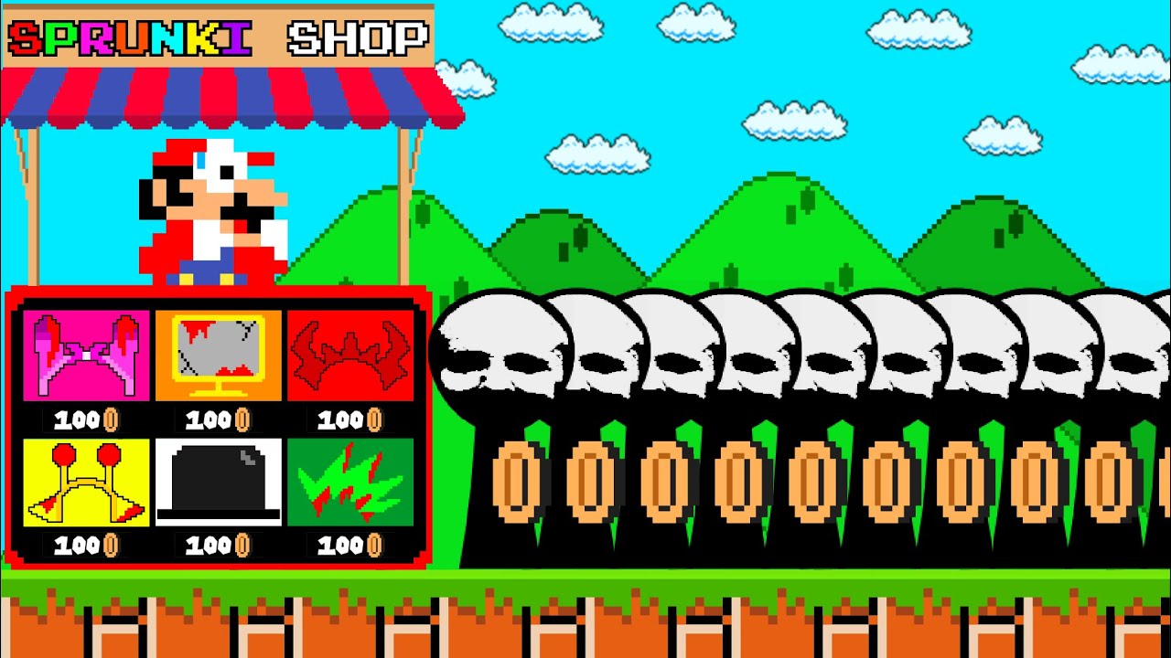 Mario Open a FORBIDDEN SHOP for SPRUNKI