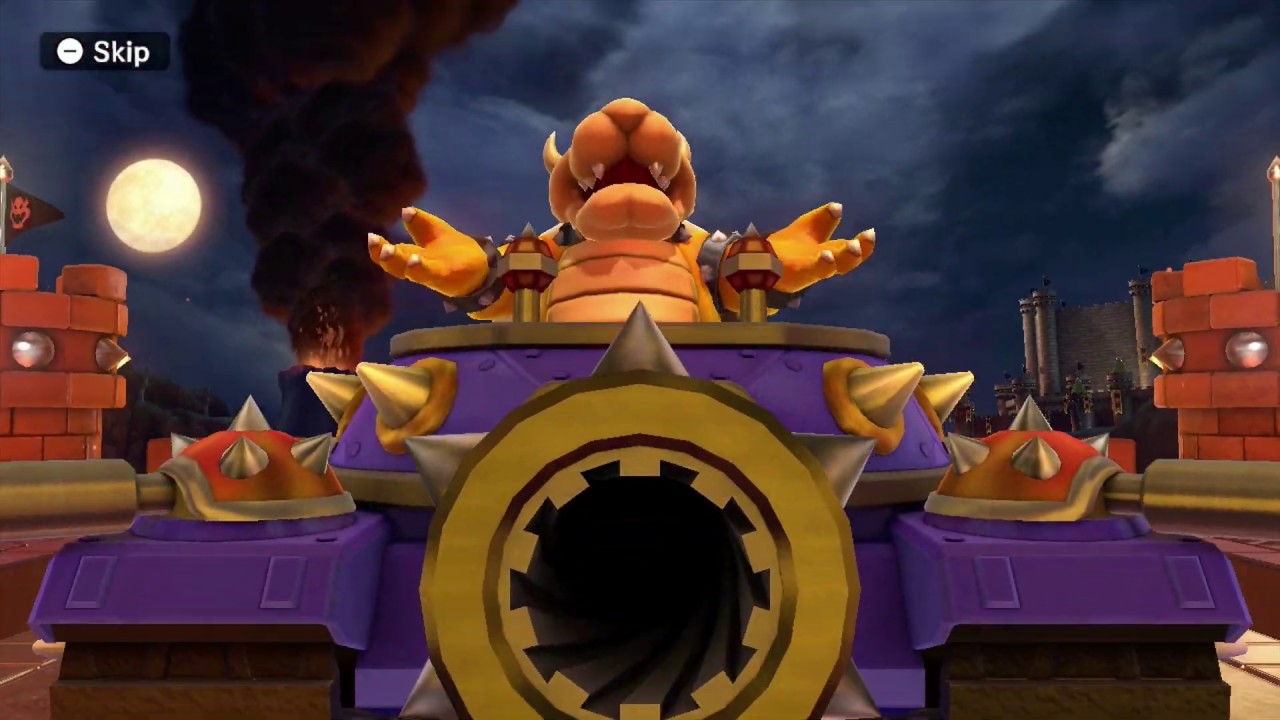 Mario Party 10 minigame: Bowser's Tank Terror 60fps