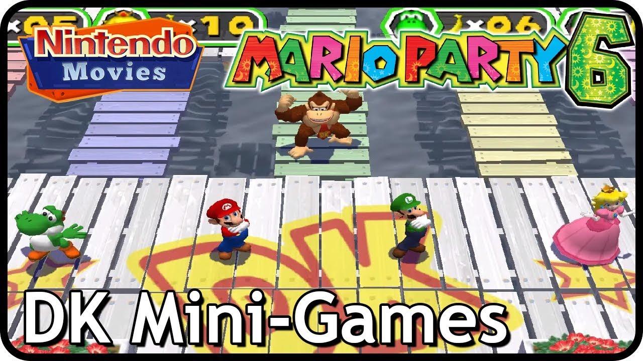 Mario Party 6 - All DK Mini-Games (Multiplayer)