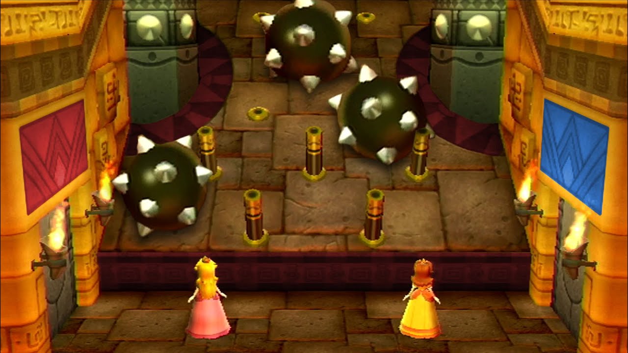 Mario Party 9 - Blooper Beach - Peach vs Daisy | MarioGamers
