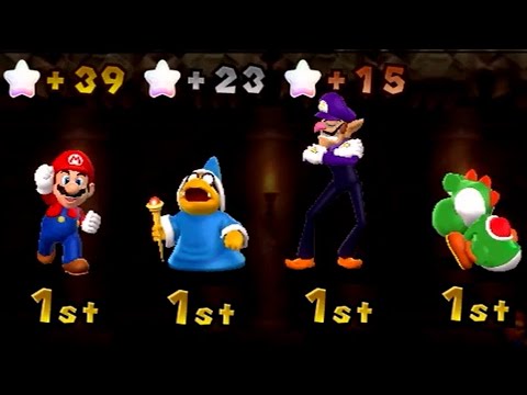 Mario Party 9 - Mario, Yoshi, Waluigi, Magikoopa - Boo's Horror Castle