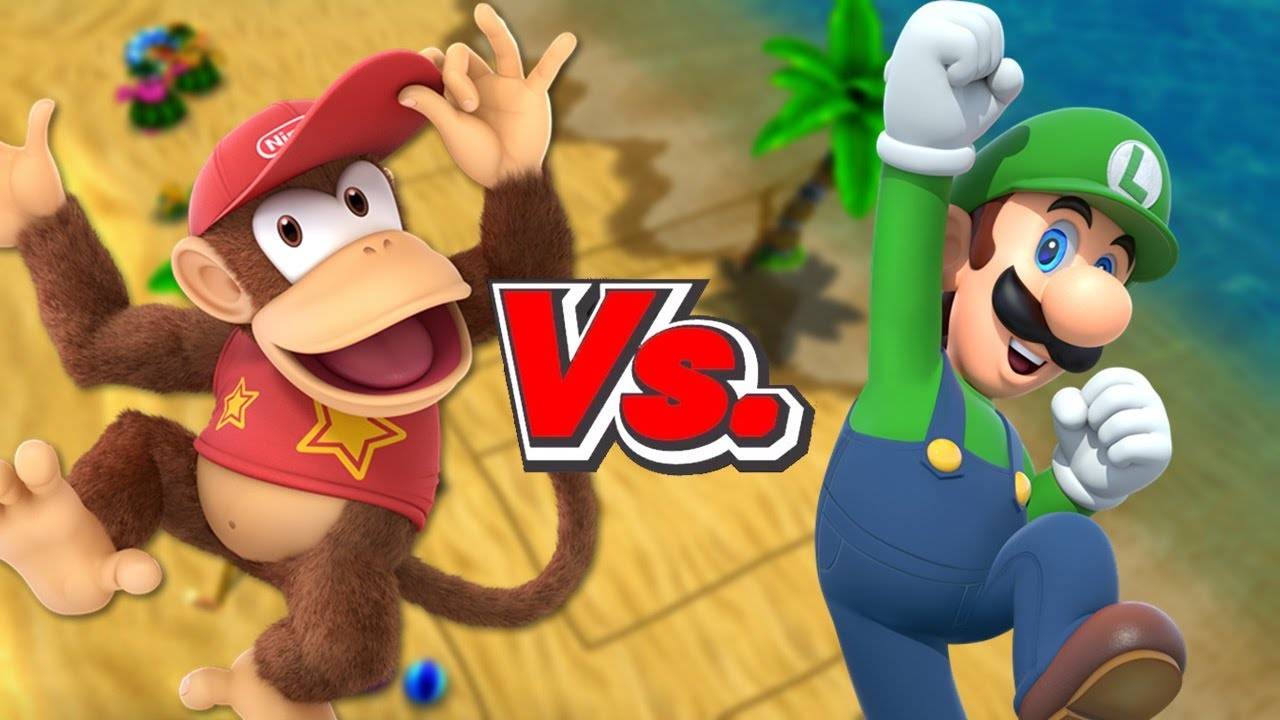 Mario Sports Mix - Team Diddy Kong Vs. Team Luigi (Volleyball)
