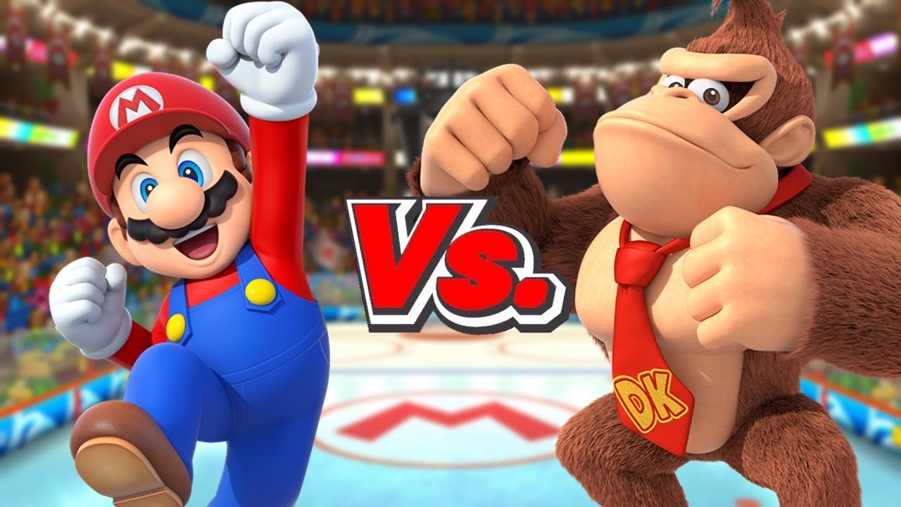 Mario Sports Mix - Team Mario Vs. Team Donkey Kong (Hockey)