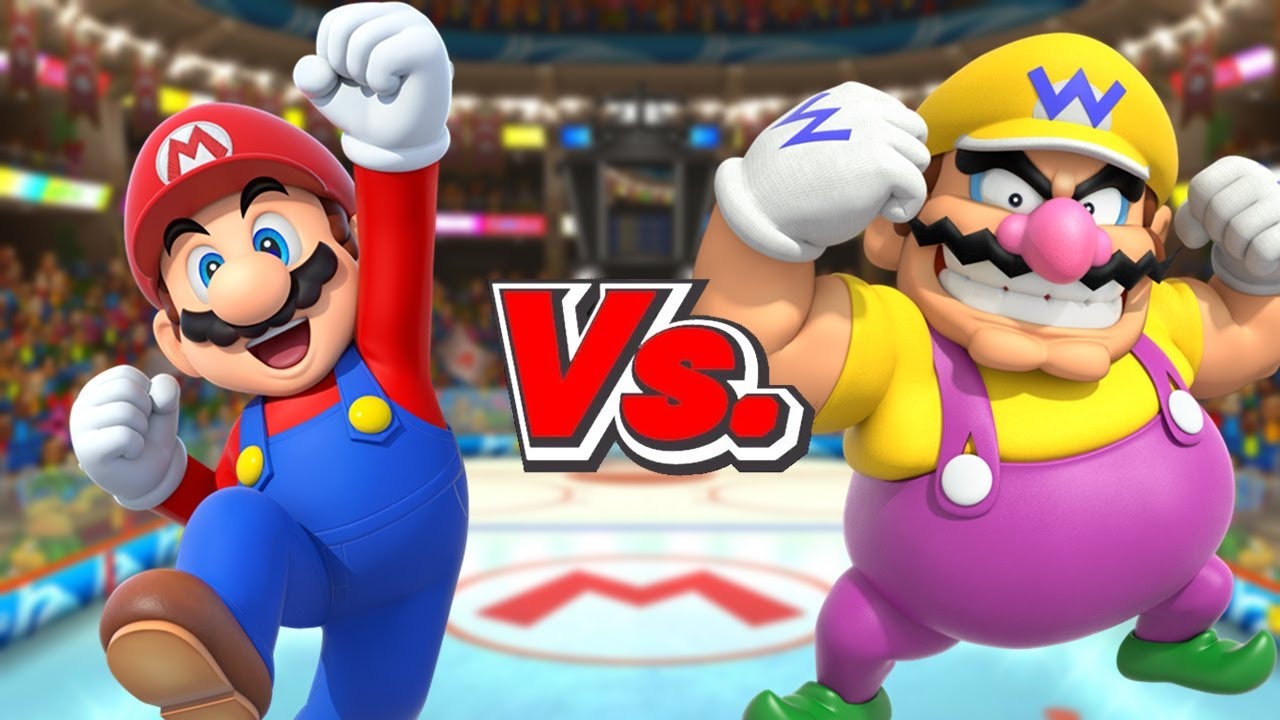 Mario Sports Mix - Team Mario Vs. Team Wario (Hockey)