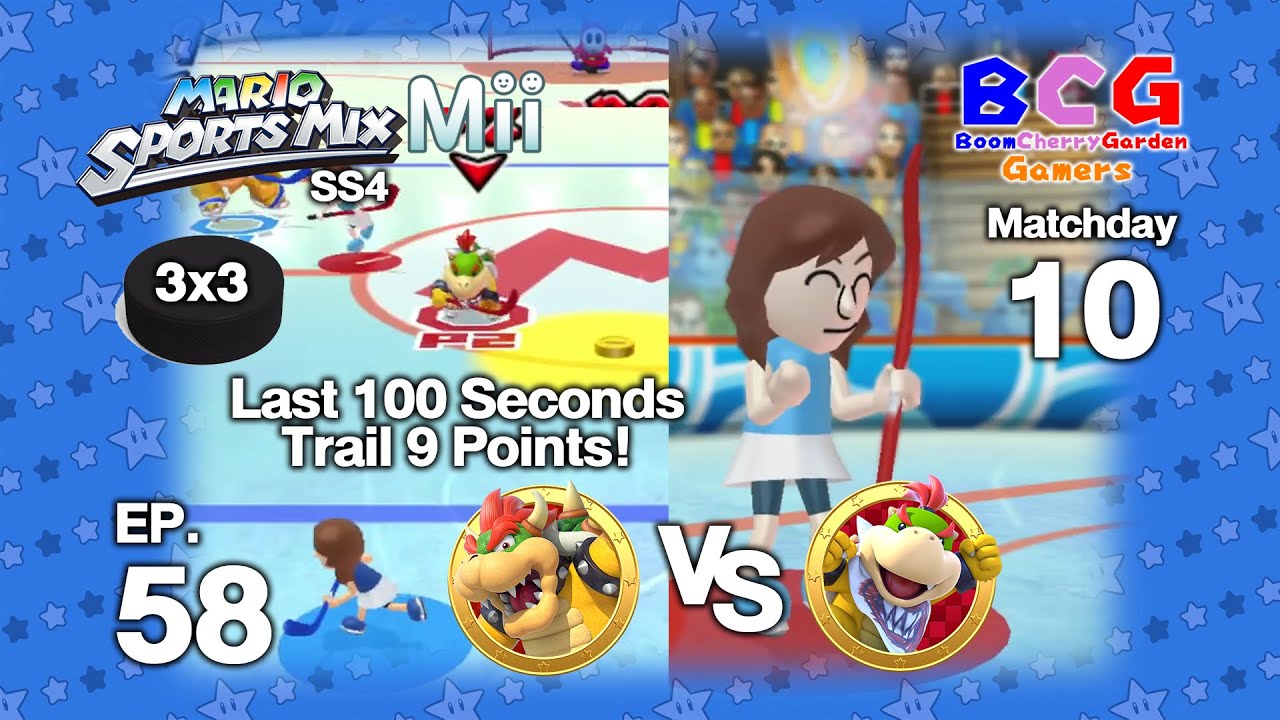 Mario Sports Mix 3x3 Hockey SS4 EP 58 Matchday 10 Bowser VS Bowser Jr.