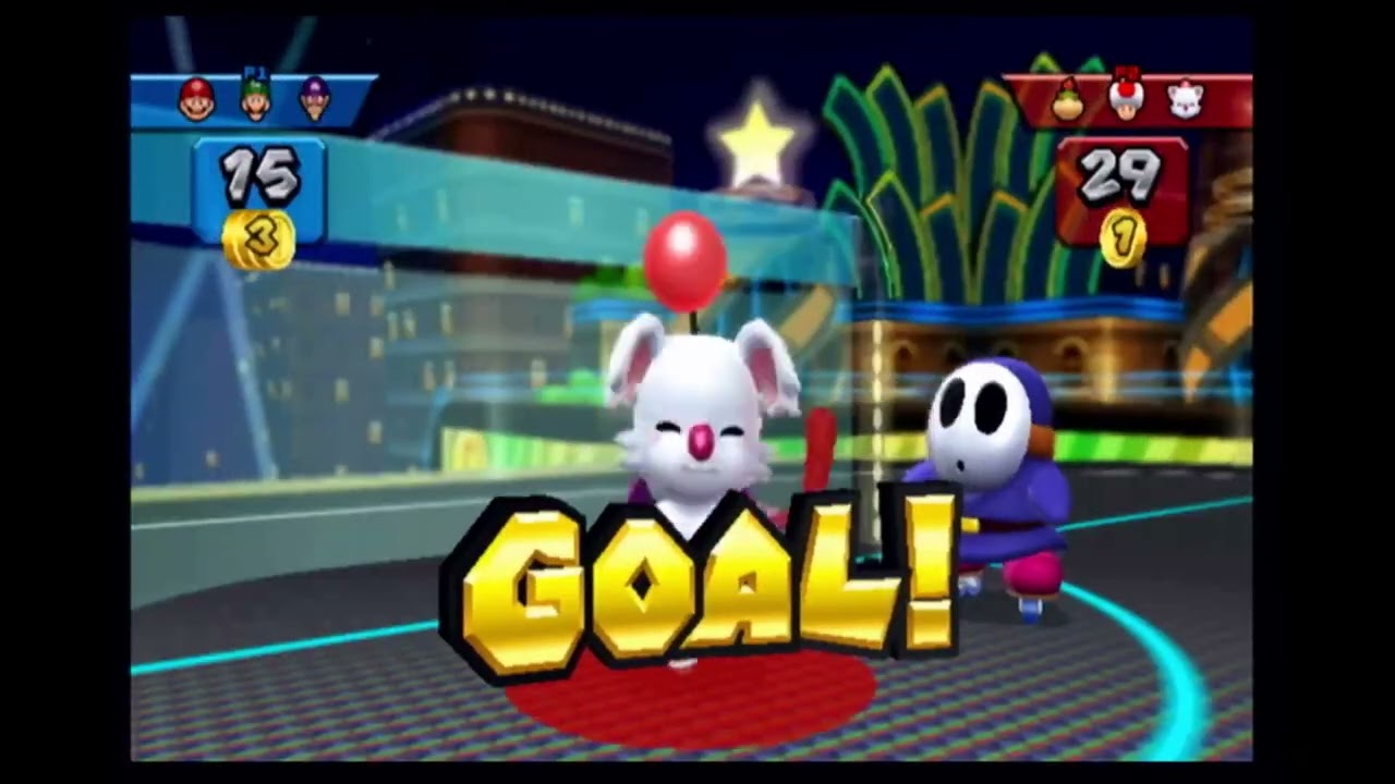 Mario Sports Mix: Hockey Bowser Jr. Blvd. 2 Player 60fps