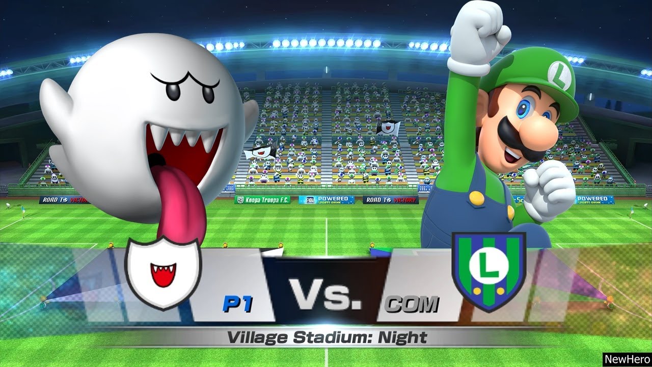 Mario Sports Superstars - Boo/Metal Mario Vs. Luigi/Mario