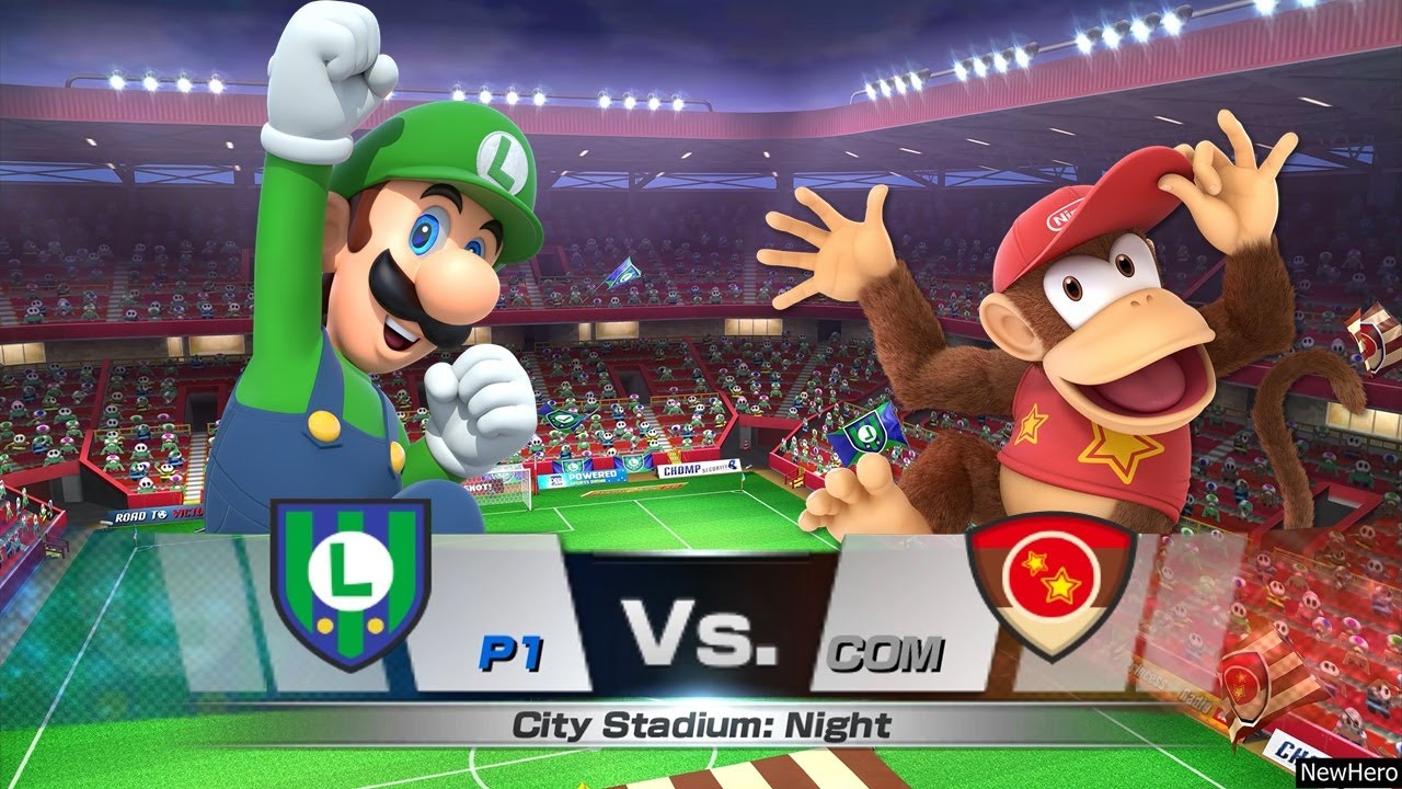 Mario Sports Superstars - Luigi/Peach Vs. Diddy Kong/Wario