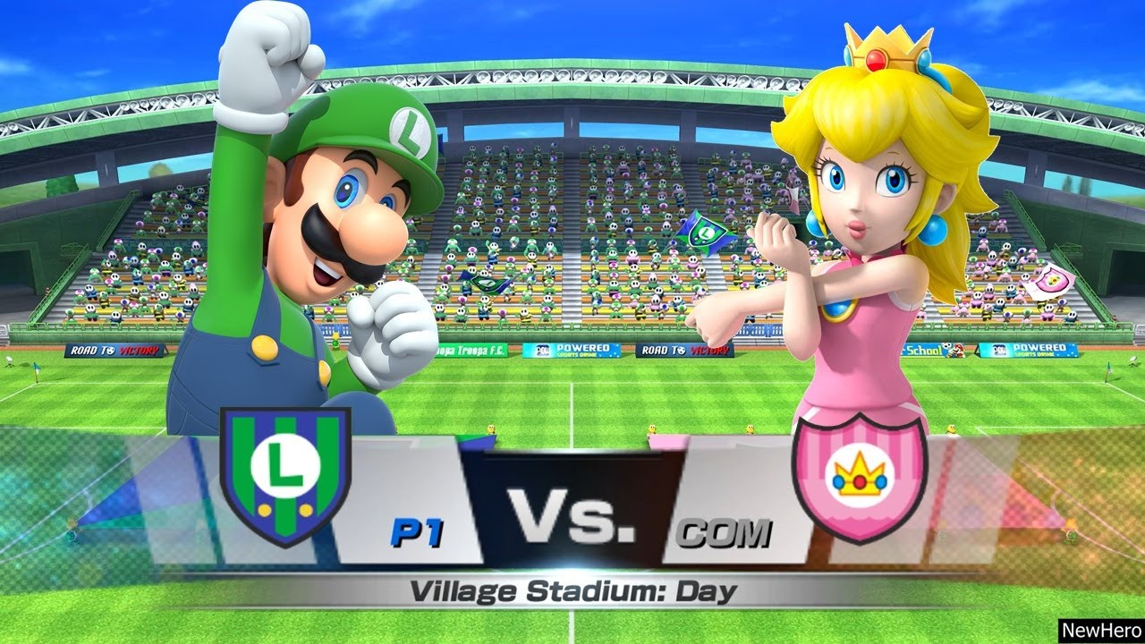Mario Sports Superstars - Luigi/Yoshi Vs. Peach/Wario