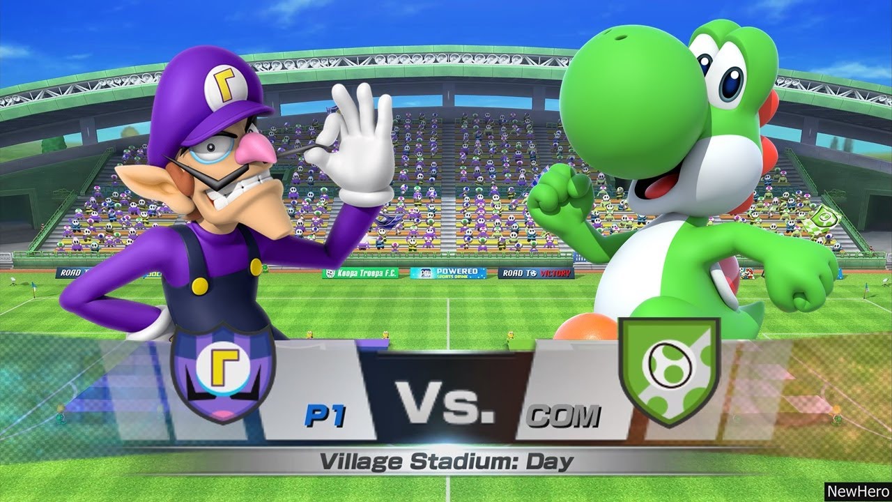 Mario Sports Superstars - Waluigi/Mario Vs. Yoshi/Baby Mario