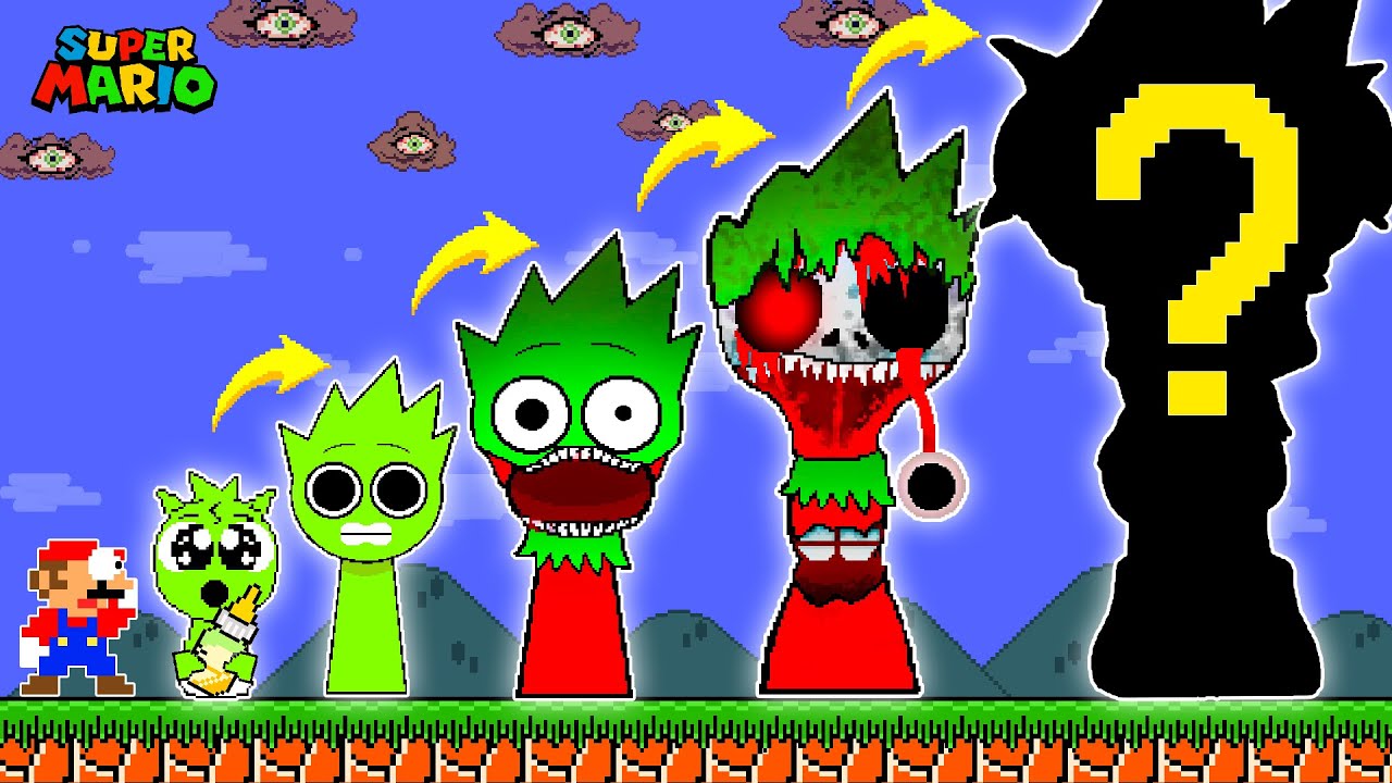 Mario vs The EVOLUTION OF NEW HORROR OWAKCX Sprunki in Super Mario Bros