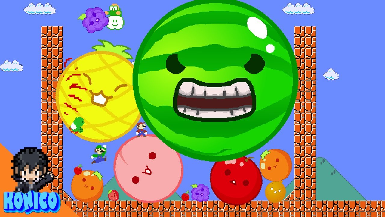 Mario vs the Watermelon Game (SUIKA)