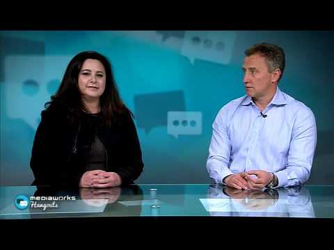 Mark Weldon and Rachel Glucina address Mediaworks staff, 2015