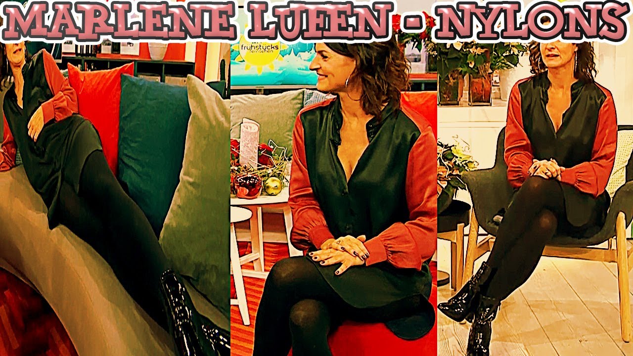 Marlene Lufen FullHD Pantyhose Nylons Strumpfhose Collant Pantimedias Tights on Sat.1