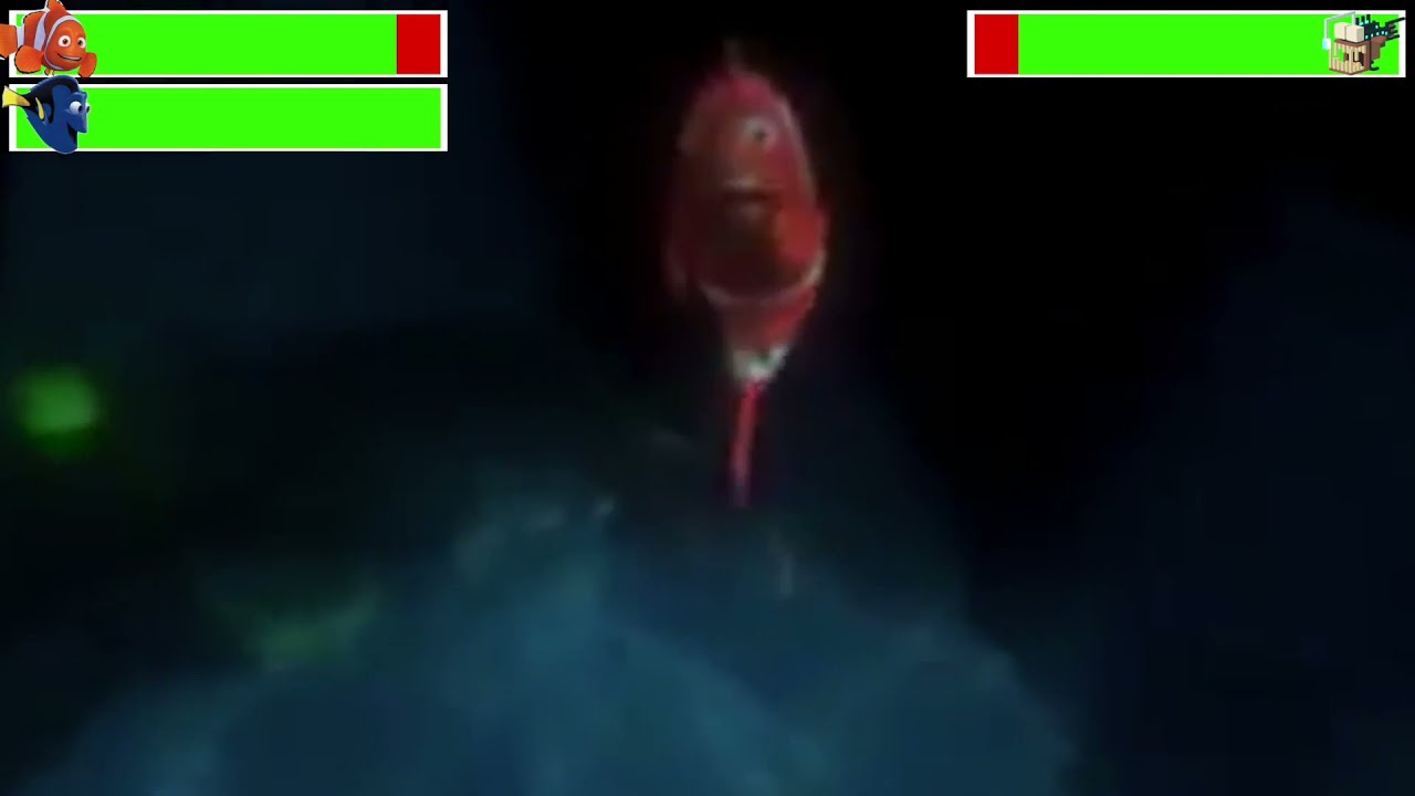 Marlin & Dory vs. Anglerfish with healthbars (Edited By @GabrielD2002)