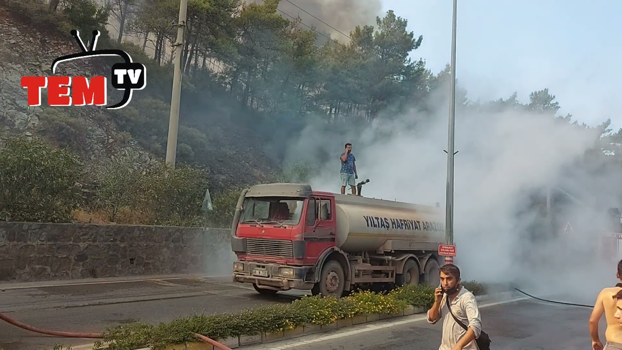 #Marmaris Orman Yangınında Korkulu Dakikalar!