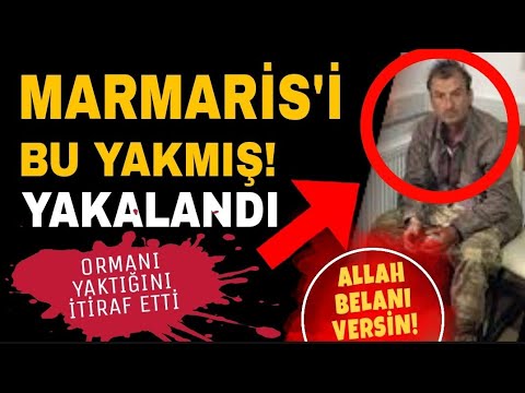 Marmaris'teki ormanları bu yakmış! Suçunu itiraf etti.