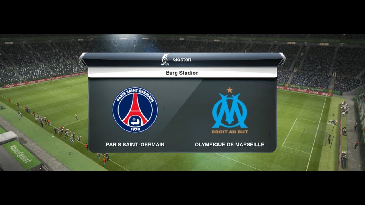 Marsilya - PSG Ligue 1 Maçı 24.10.2021 PES2013