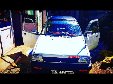 #Maruti 800 Roof full black matt ..wrapping roof  mat black