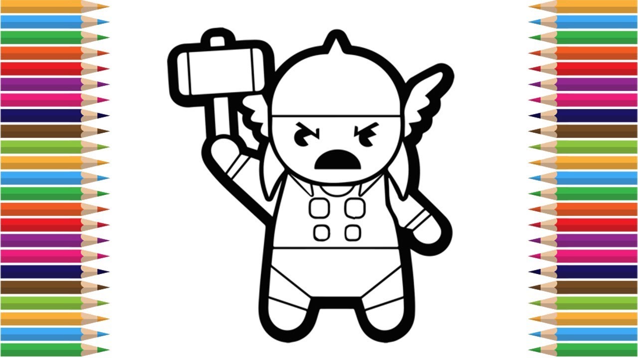 Marvel Avengers Thor Coloring Pages | SUPERHERO Coloring