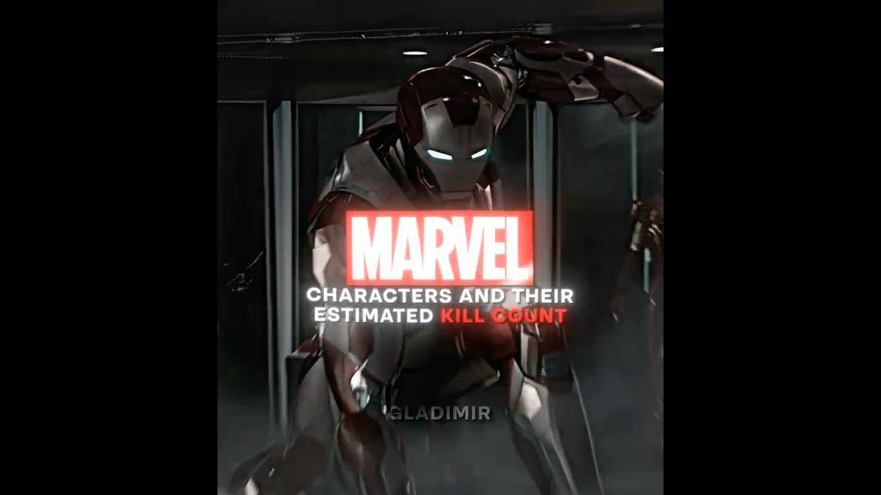 Marvel Characters & Their Kill Counts | PASSO BEM SOLTO (slowed + reverb) #edit #marvel #viral