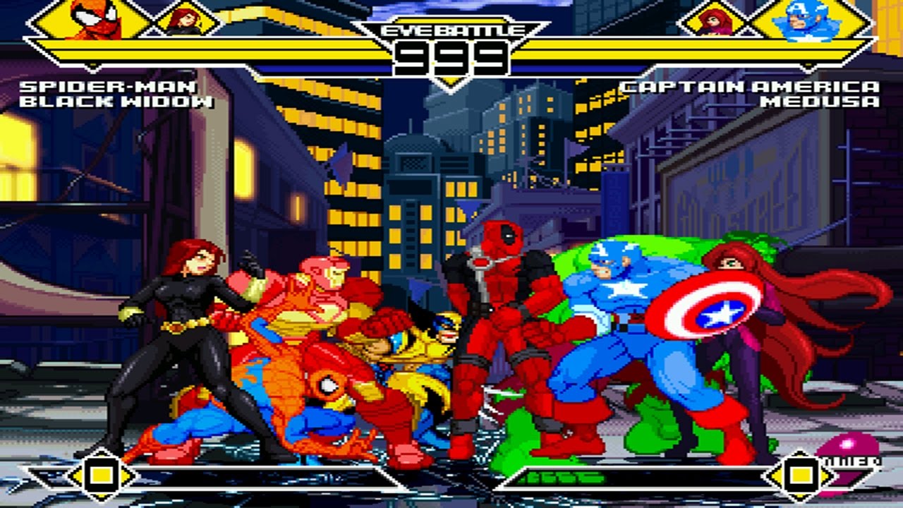 Marvel Comics Party 4v4 Patch MUGEN 1.0 Battle!!!