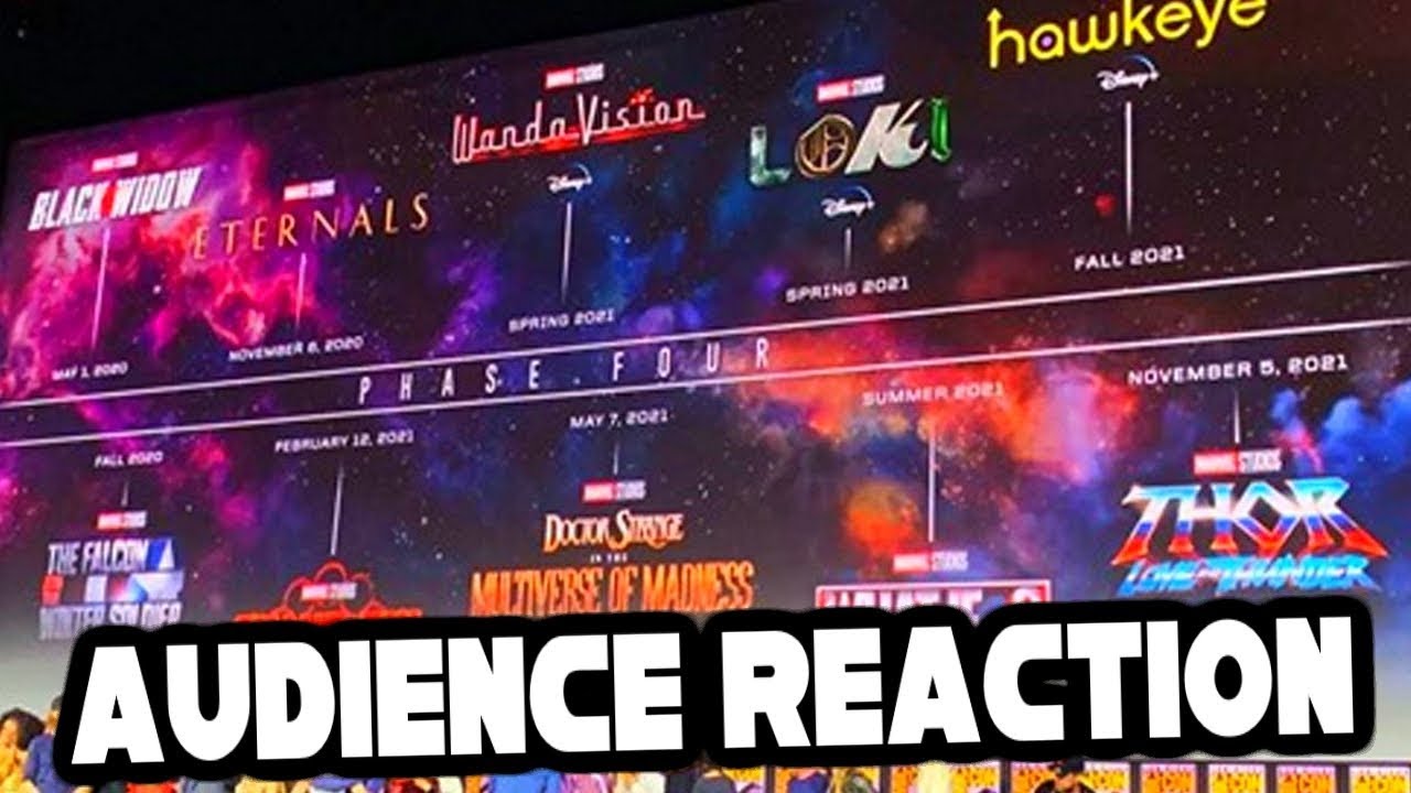 MARVEL PHASE 4 CRAZY AUDIENCE REACTION @ COMIC-CON