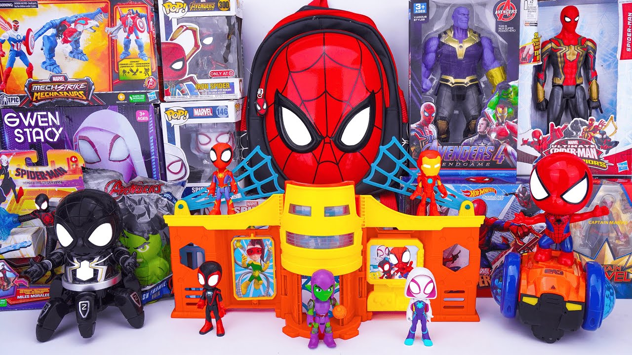 Marvel Spiderman Toys Unboxing Review | Marvel Spiderman Stark Tower | Spider Man Bow & Arrow
