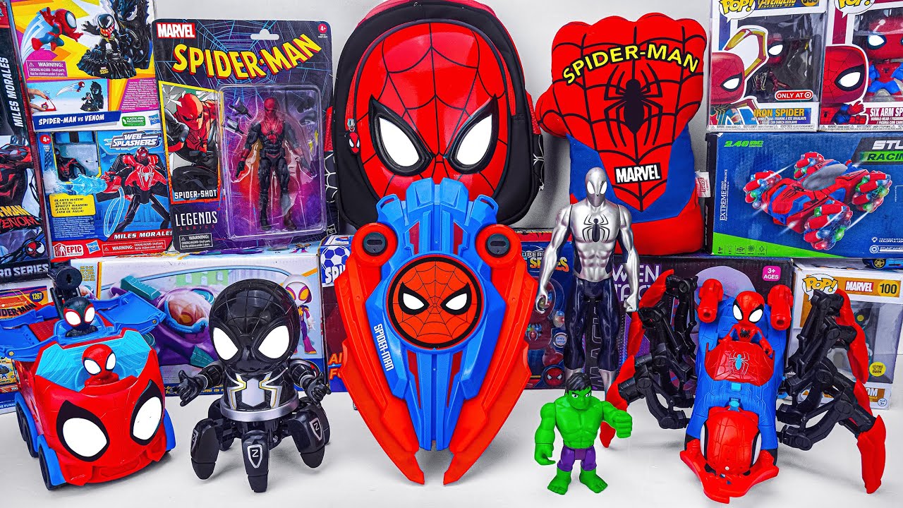 Marvel Spiderman Toys Unboxing Review | Spider Man Mask | Spider Man Bow & Arrow | Dino Webs Crawler